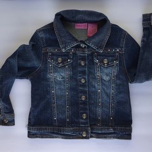 Zana Di Girls size 4 embellished denim jacket